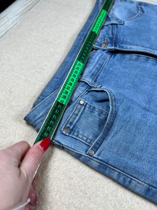 Pantalón vaquero azul claro con pedrería XXL (52)