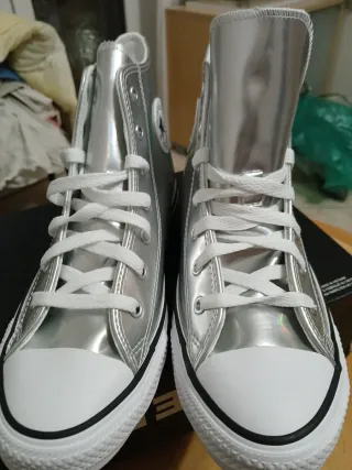 Converse All Star Argento Tg 38