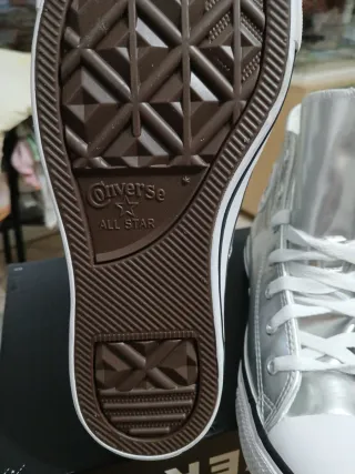 Converse All Star Argento Tg 38