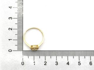 anillo oro 18k con piedra con circonita
