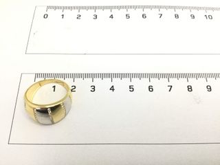 anillo oro 18k con piedra con circonita