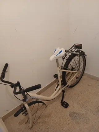 Bicicletta da donna bianca