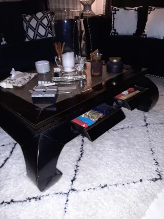 Mesa Centro Oriental Iroco Macizo original.