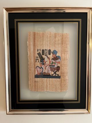 Papiro Egipcio Marco Metálico