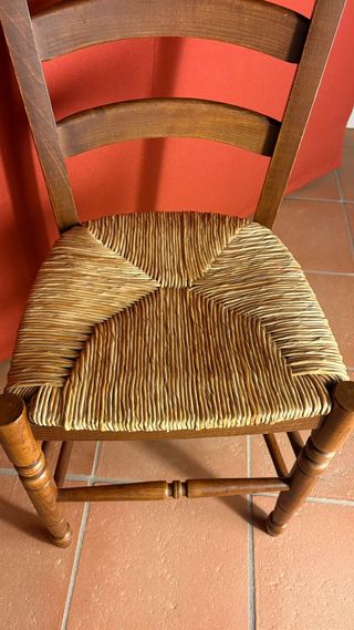 Sedie impagliate in legno