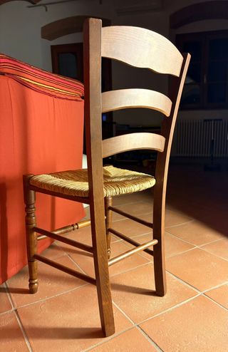 Sedie impagliate in legno