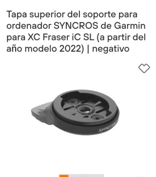 Soporte 3D Syncros XC Negativo, Avanzado 10mm
