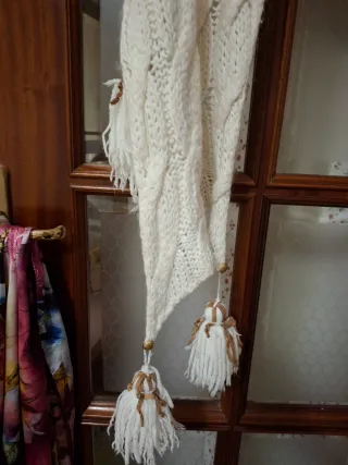 Sciarpa donna bianca