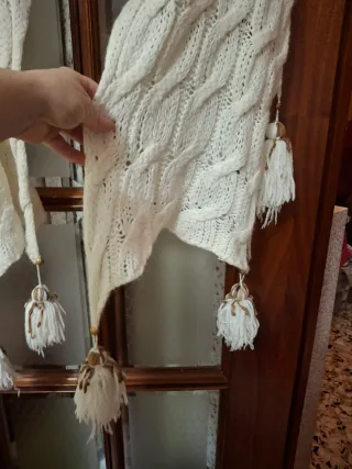Sciarpa donna bianca