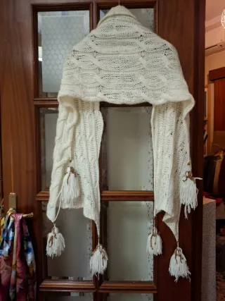 Sciarpa donna bianca