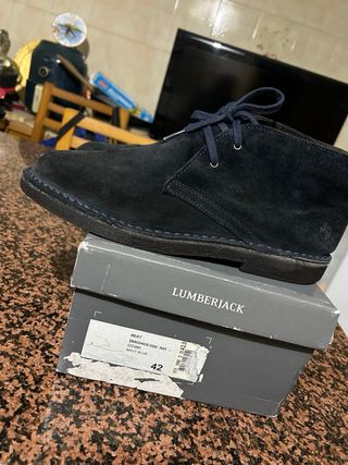 Lumberjack Stivaletti Blu Camoscio