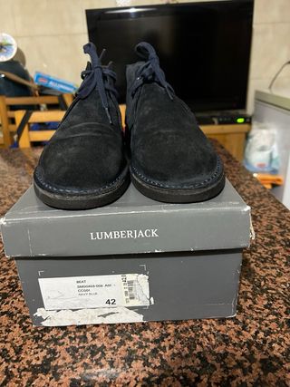 Lumberjack Stivaletti Blu Camoscio