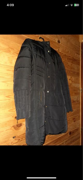 Abrigo largo azul Easy Wear talla M