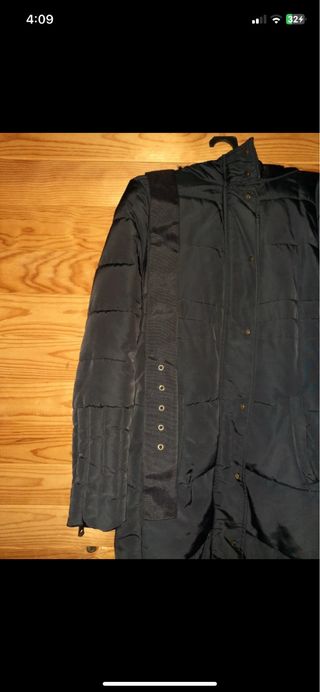 Abrigo largo azul Easy Wear talla M