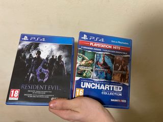 PS4 Resident Evil 6 y Uncharted Collection