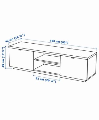 Mueble TV salón blanco