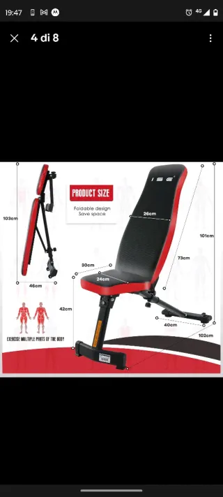 Panca regolabile palestra