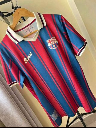 Camiseta FC Barcelona Rayas Azul y Rojo
