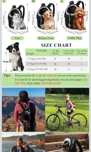 Mochila transportín para perros y gatos TALLA L.