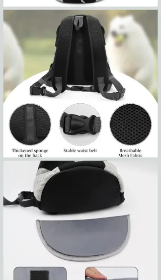 Mochila transportín para perros y gatos TALLA L.