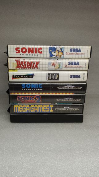 🇪🇸 Pack 6 juegos Sega Mega Drive y Master System