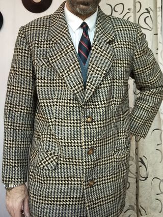 Giacca Tweed D&G Pied-de-poule Lana italy l