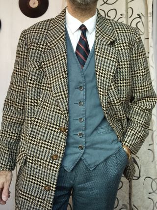 Giacca Tweed D&G Pied-de-poule Lana italy l