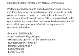 Longboard Globe prowler v-ply