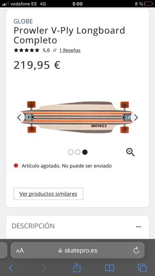 Longboard Globe prowler v-ply