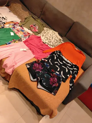 Lote ropa mujer 12 prendas primavera tallas 42-46