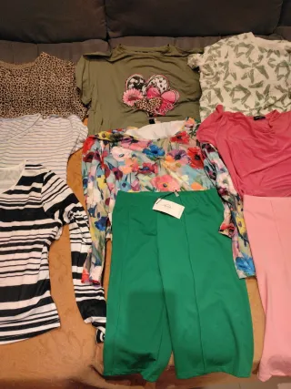 Lote ropa mujer 12 prendas primavera tallas 42-46