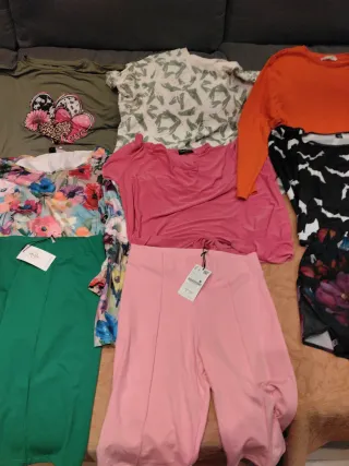 Lote ropa mujer 12 prendas primavera tallas 42-46