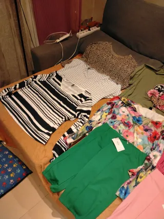 Lote ropa mujer 12 prendas primavera tallas 42-46
