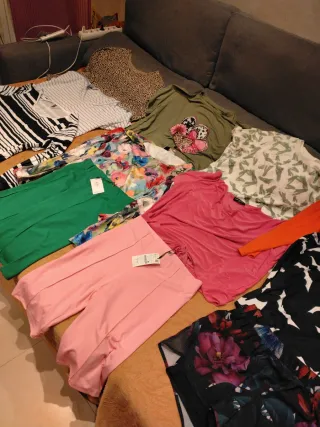Lote ropa mujer 12 prendas primavera tallas 42-46