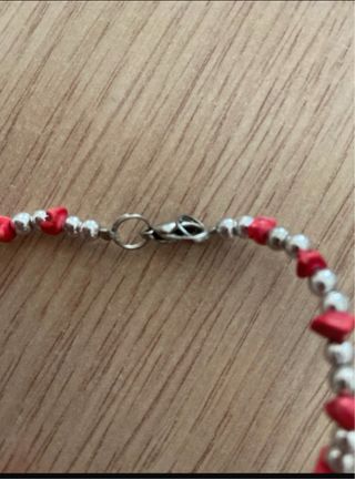 Collana con corallo rosso