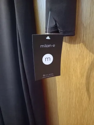 Vestido marron ceremonia midi