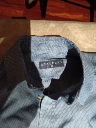 Camisa Scalpers Talla 38 Azul