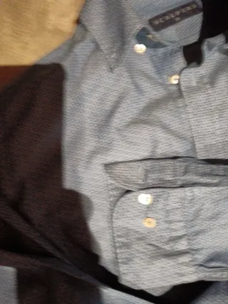 Camisa Scalpers Talla 38 Azul