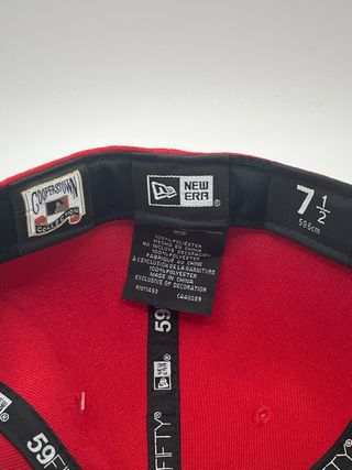 Gorra New Era LA Dodgers 59FIFTY Roja con blanco