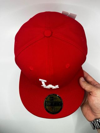 Gorra New Era LA Dodgers 59FIFTY Roja con blanco