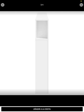 Cabecero blanco de madera