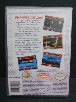 A boy an his Blob Nintendo Nes con caja universal.