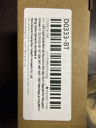 Intermitente Lateral Peugeot/Citroen