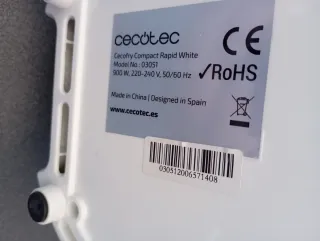 CECOTEC - FREIDORA SIN ACEITE COMPACTA CECOFRY