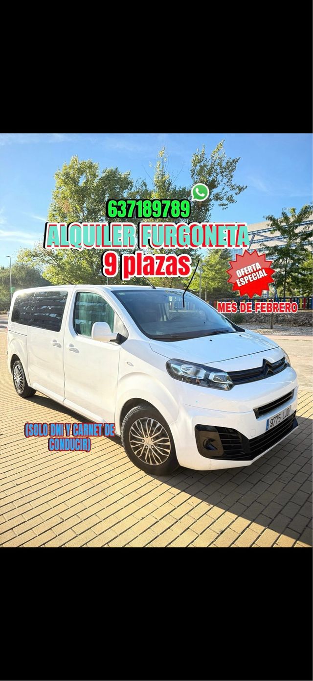 Alquiler furgoneta 9 plazas