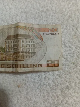 Banconota 20 scellini Austria