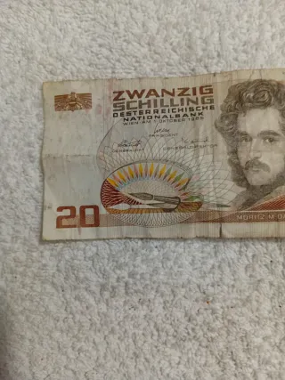 Banconota 20 scellini Austria