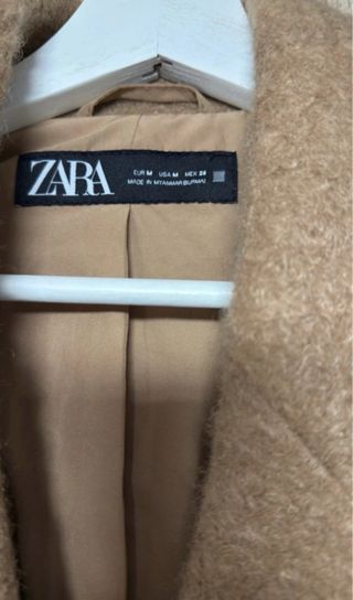 Abrigo Zara Marrón Suave