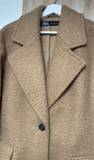 Abrigo Zara Marrón Suave