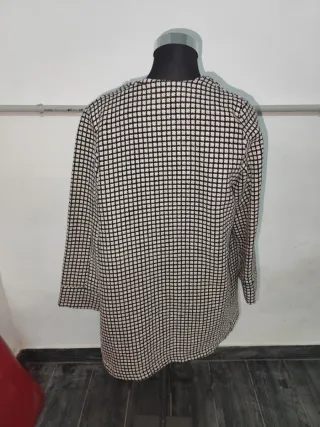 Cappotto blazer fantasia quadretti